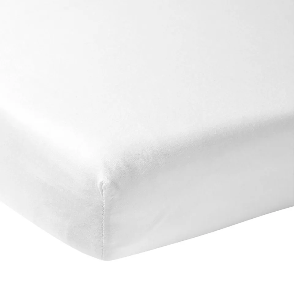 Meyco hoeslaken boxmatras 75x95 cm wit, foto 2