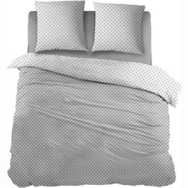 Snoozing Pierrot - Flanel - Dekbedovertrek - 1 kussensloop - Grey