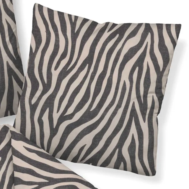 Janine Beddengoed Davos Feinbiber Zebra Set van 1 Zwzart/Wit