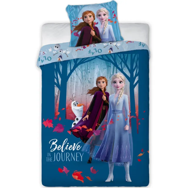 Disney Frozen Believe - Dekbedovertrek - Eenpersoons - 140 x 200 cm - 100% katoen Multi