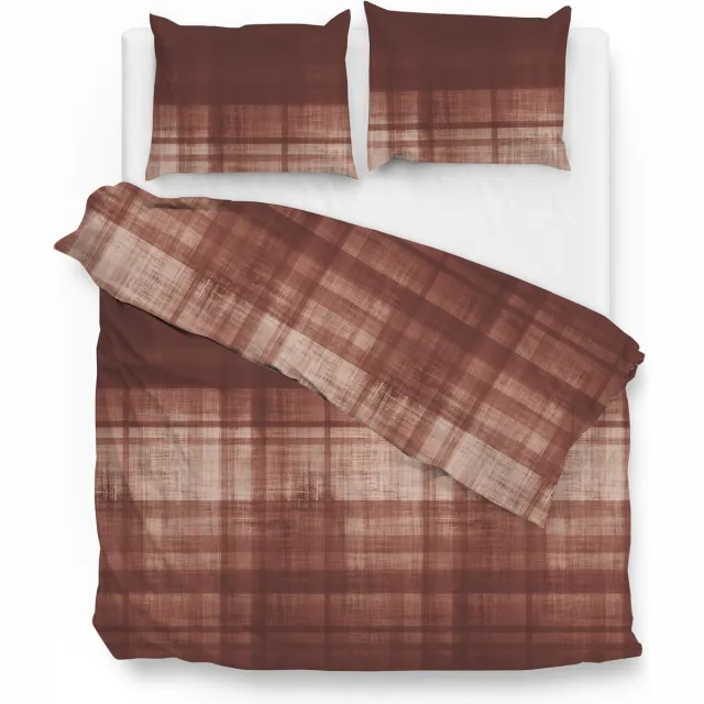 Zohome Marley Dekbedovertrek - Flanel - Rood