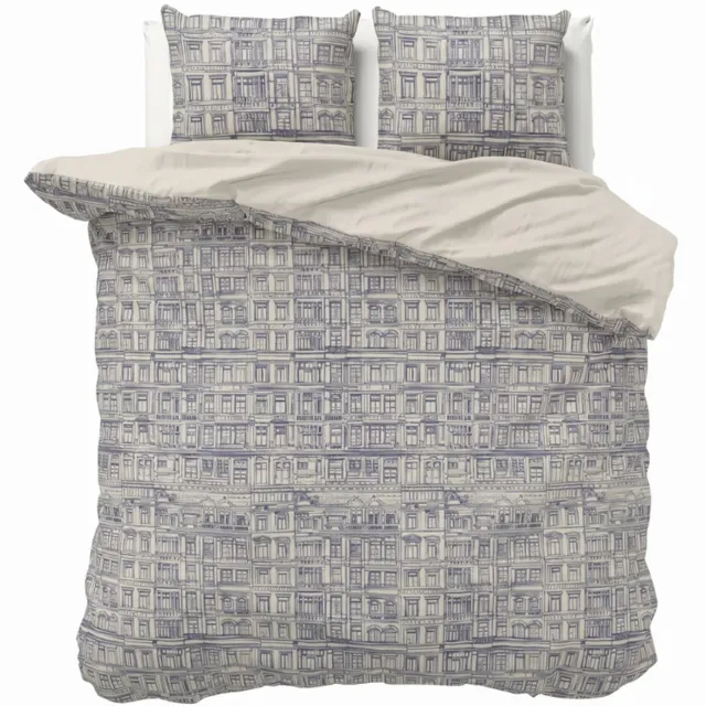 Dekbed-Discounter Presence Dekbedovertrek - Percale Katoen - Dubbele instopstrook - Wassen op 40 graden - Inclusief 2 kussenslopen - Dutch Doors
