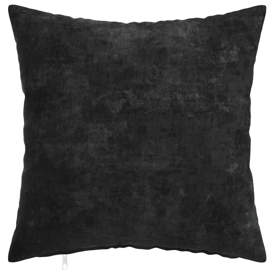 vidaXL Kussensloop 2 st HEERLEN Antraciet 30 x 30 cm Chenille Stof Anthraciet