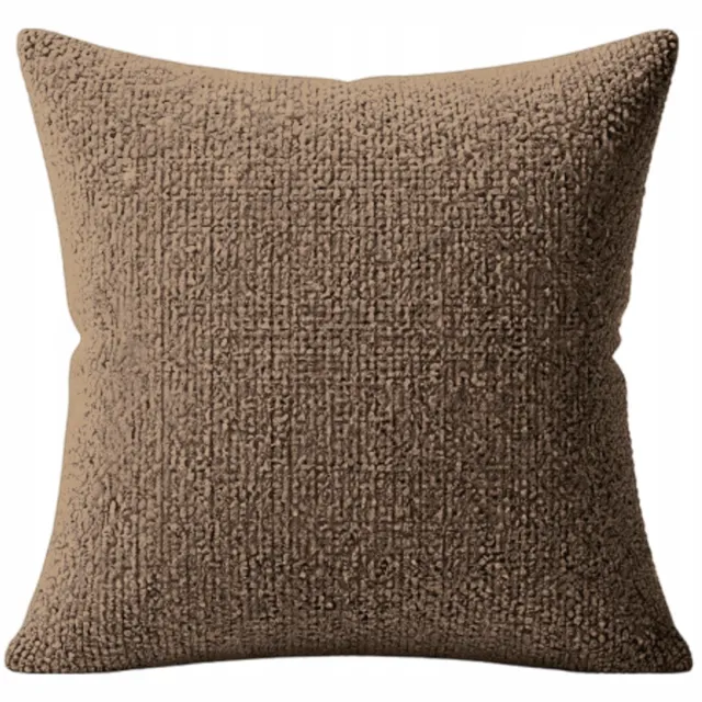 MMO-EURO Martyna Opiełka Merkloze Boucle Kussenhoes 80x60 cm - Zacht & Stijlvol Bruin