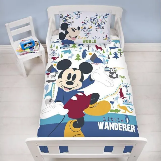 Disney Mickey Mouse Wanderer junior - Dekbedovertrek - 120 x 150 cm - Multi Multi colour