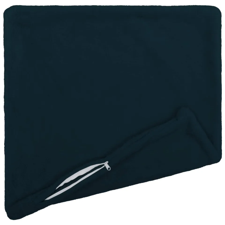 vidaXL Kussensloop 2 st HEERLEN Marineblauw 55 x 55 cm, foto 4