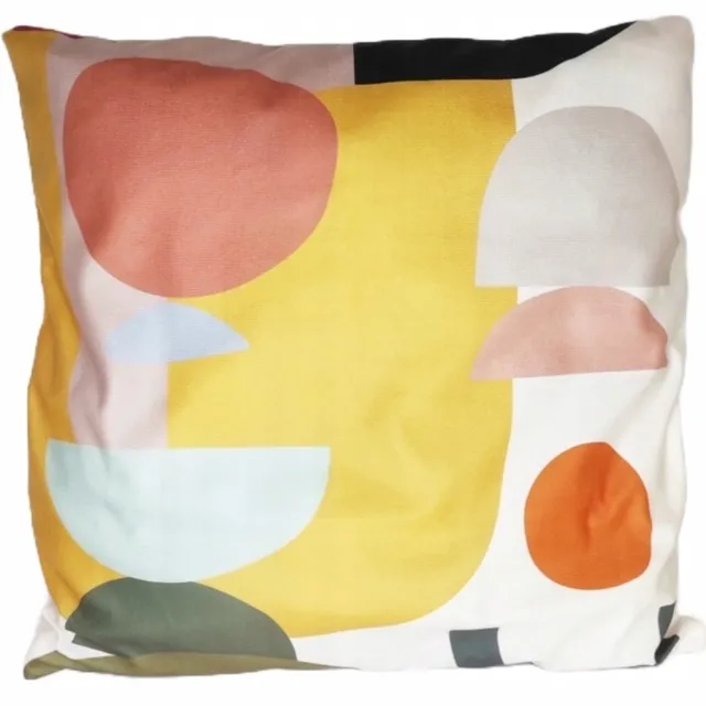 Granda Decoratieve Kussenhoes 45x45 cm - Pastel Abstract Patroon Multicolor