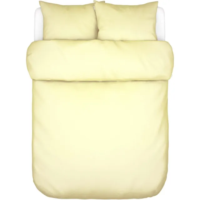 Marc O'Polo Tove Dekbedovertrek Biologisch Katoenperkal Pale Yellow - Lits-Jumeaux - 240x200/220 cm