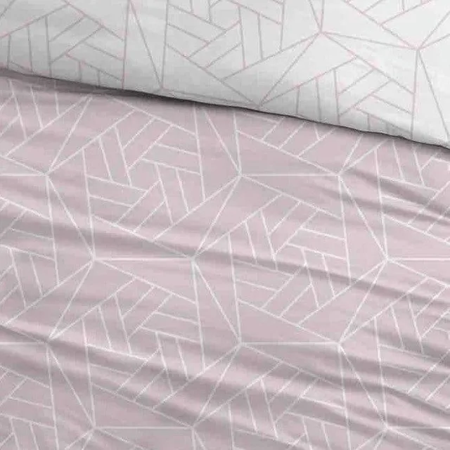 Sleepnight Dekbedovertrek Flanel Laslo - 240 x 200/220 cm + 2 kussenslopen - [Roze]