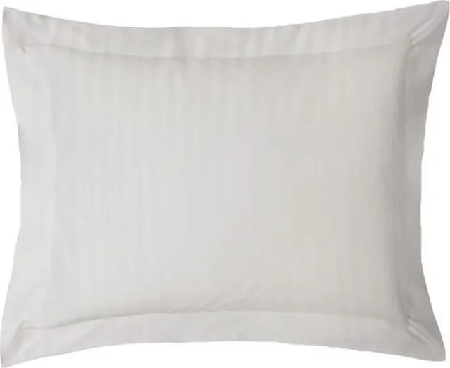 iSleep Satijnstreep Kussensloop - 60x70 cm - Zilver