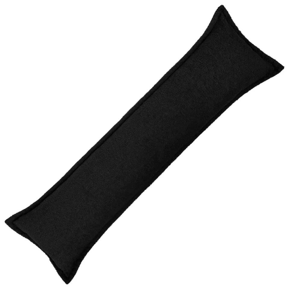 vidaXL Kussensloop HOUTEN Zwart 40 x 145 cm Bouclé, foto 3
