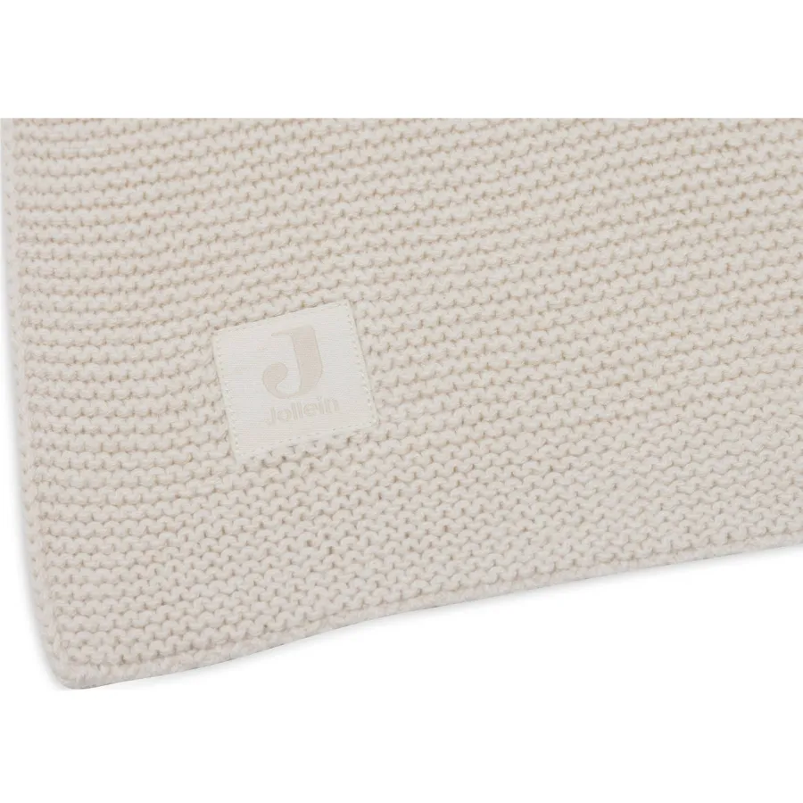 Jollein wiegdeken Basic Knit Oatmeal beige, foto 5