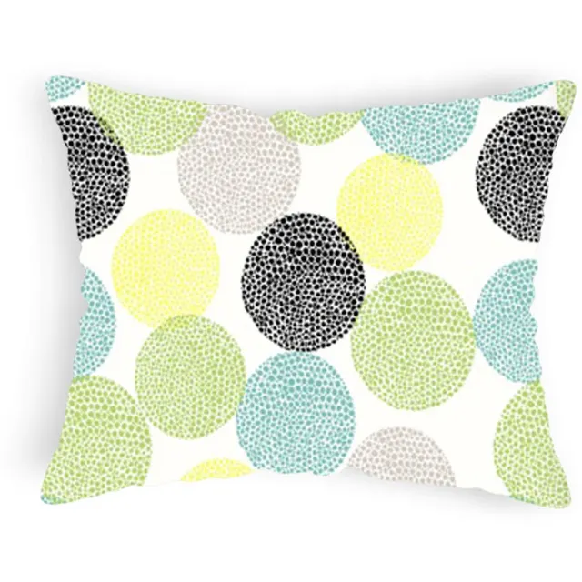 Designpremium Dekoratieve Kussensloop Kinderen 40x60 cm - Vrolijke Cirkels Multicolor