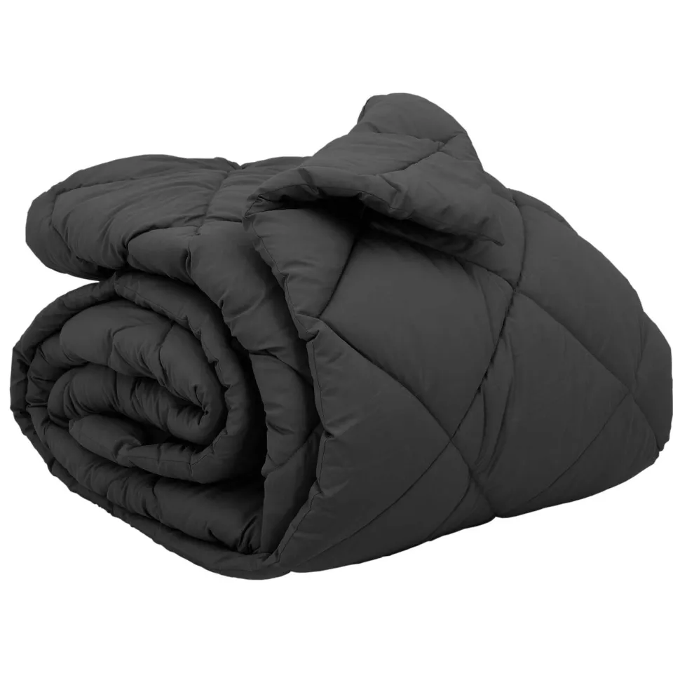 vidaXL Winter Dekbed 220 x 260 cm 450 gsm Microvezel Antraciet, foto 3