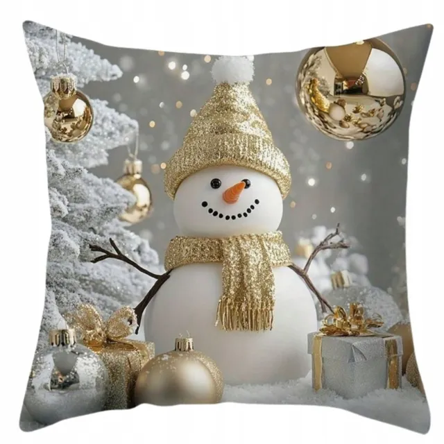 Sa.Co Kerst Kussenhoes Merry Christmas 45x45cm - Decoratief & Sfeervol Multicolor