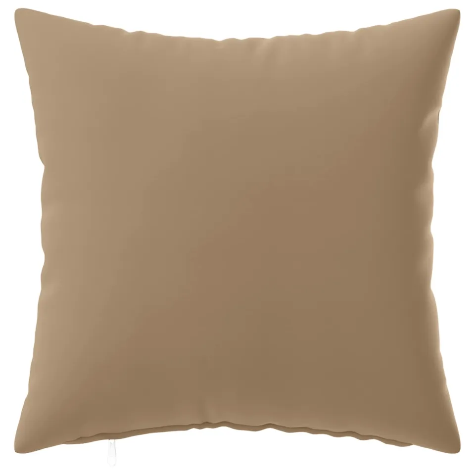 vidaXL Kussensloop 2 st HEERLEN Taupe 45 x 45 cm Polyester