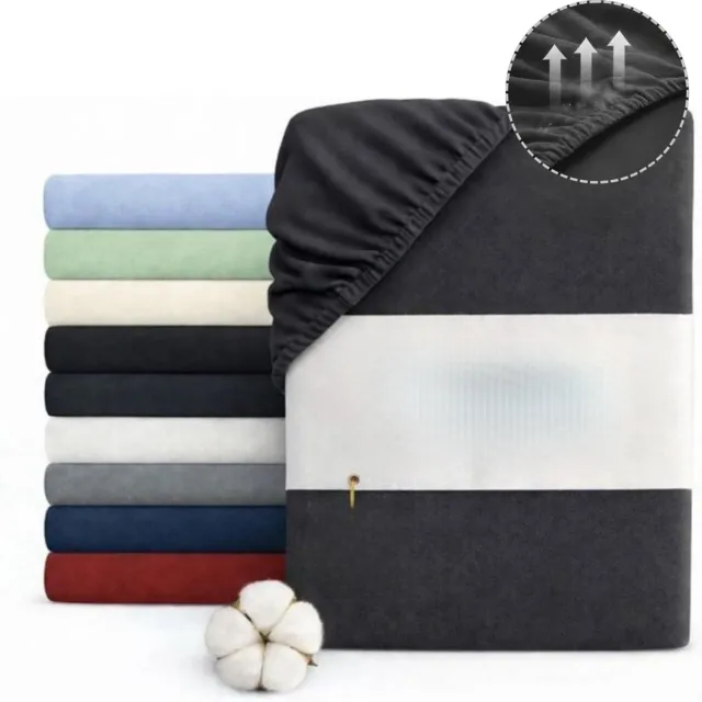 DailySupplies® Matrasovertrek 180x200 - Hoeslaken - Matrashoes - Super Zacht - Antraciet