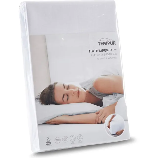 TEMPUR FIT™ Matrasbeschermer - Wit - 160 x 210-220 x 25 cm - Waterdicht - Warmte regulerend - Anti-huisstofmijt - Anti-Allergie