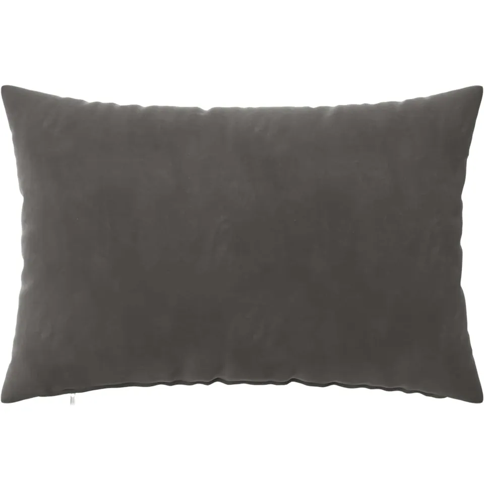 vidaXL Kussensloop 6 st HEERLEN Donkergrijs 50 x 75 cm fluweel