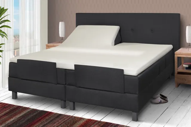 Zydante Split Topper Hoeslaken - Molton-Stretch - Hotel Home Collection - 200x140 Wit