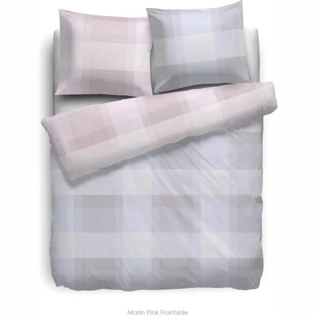 Heckettlane HnL Living Marin - Dekbedovertrek - Velvet Touch - Litsjumeaux extra breed - 260 x 200/220 - Roze