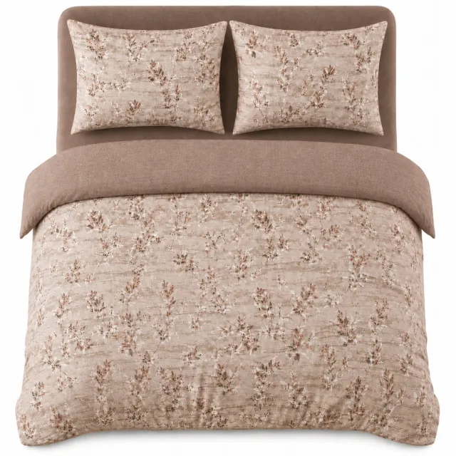MeiLun Home Fleur Atelier Dekbedovertrek – 140 x 220 cm – 90 x 200 cm + 32cm Hoeslaken+ 1 kussenslopen van 50 × 70 cm – Wild Sprig