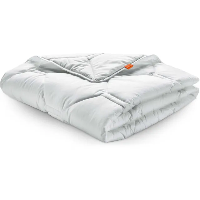 Sleepling 155x220 cm zomerdekbed Komfort 100 | licht zomer dekbed | overtrek gemaakt van 100% fijne microvezel | Made in Germany | Ökotex 100 | wasbaar op 95 graden wit