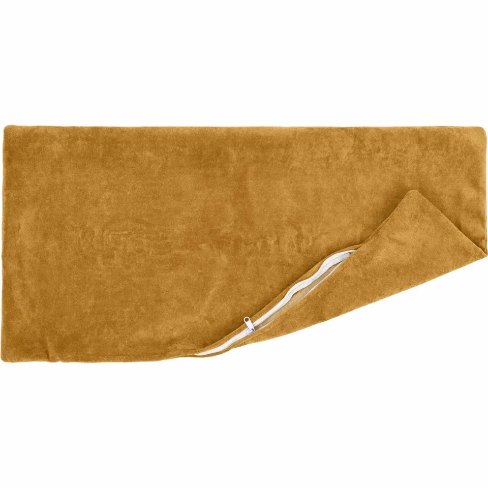 vidaXL Kussensloop 2 st HEERLEN Geel 40 x 70 cm Microfiber Fleece, foto 3