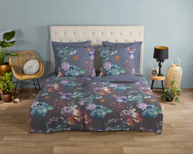 Good Morning dekbedovertrek bloemen - Multi - 100% Katoen renforce
