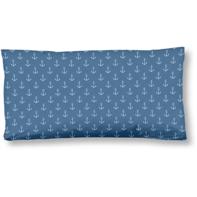 Hip kussensloop mandalas/ maritiem - 40x80 cm - Blauw - 100% Katoen satijn Blue