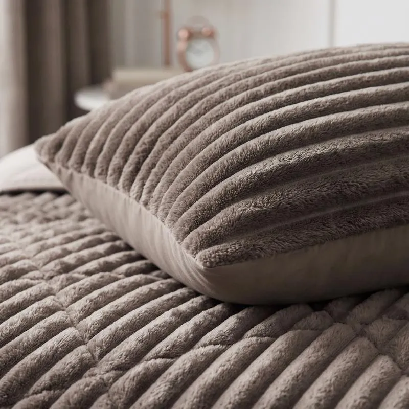 Zensation Lazy all-in-one dekbed ribstof - donkerbruin, foto 5
