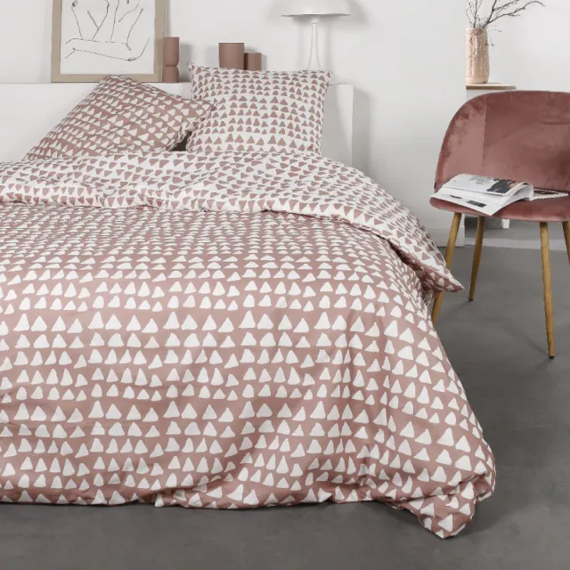 Today Flanel dekbedovertrek - 240 x 220 - love taupe ecru