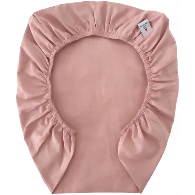 Sroka białoboka Wieg Laken met Elastiek 90x40cm - Zacht Roze 100% Katoen