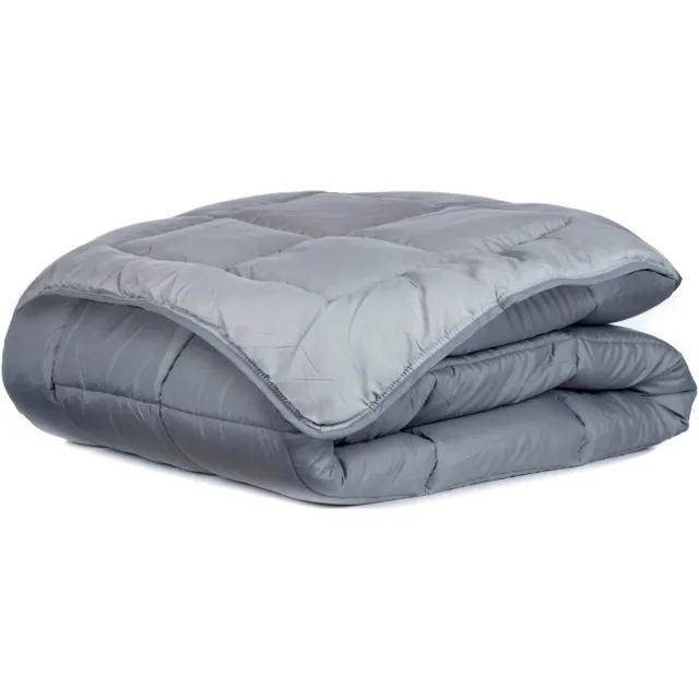 Zelesta Everyday Duo Dekbed - Donkergrijs & Zilvergrijs 240x220cm