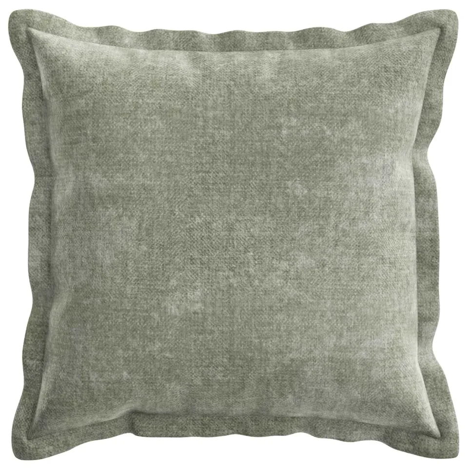 vidaXL Kussensloop 2 st HOUTEN Groen 35 x 35 cm Chenille Stof