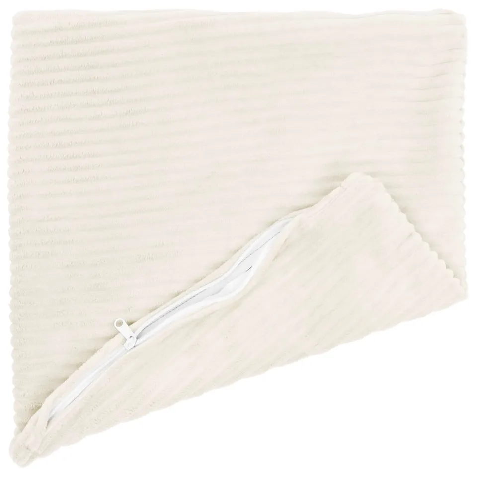 vidaXL Kussensloop 2 st HEERLEN Crèmekleurig 35 x 35 cm corduroy, foto 3