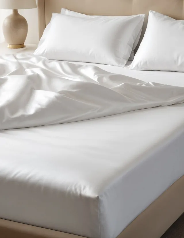 inSilk Zijden Hoeslaken inSilk 2-persoons 160 x 200 cm - 100% Puur Zijde Wit