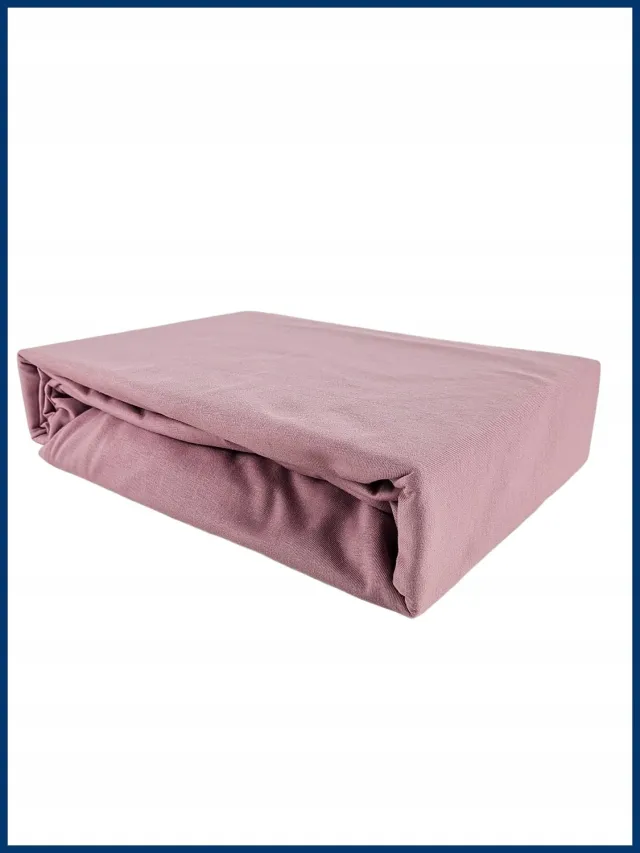Kam-Pol Jersey Hoeslaken Poederroze 70x120cm - 100% Katoen Premium