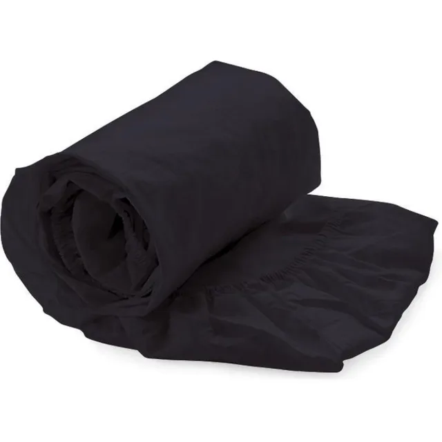 MatrasDirect Hoeslaken Percal Katoen - Zwart - 90x200 - 100% Katoen - Oeko-Tex gecertificeerd