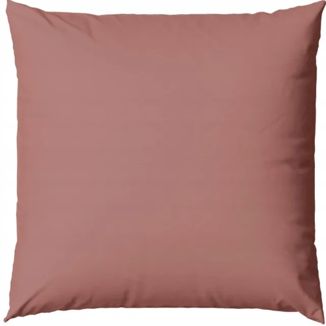 Faro Katoenen Kussensloop 40x40cm Effen Roze met Rits