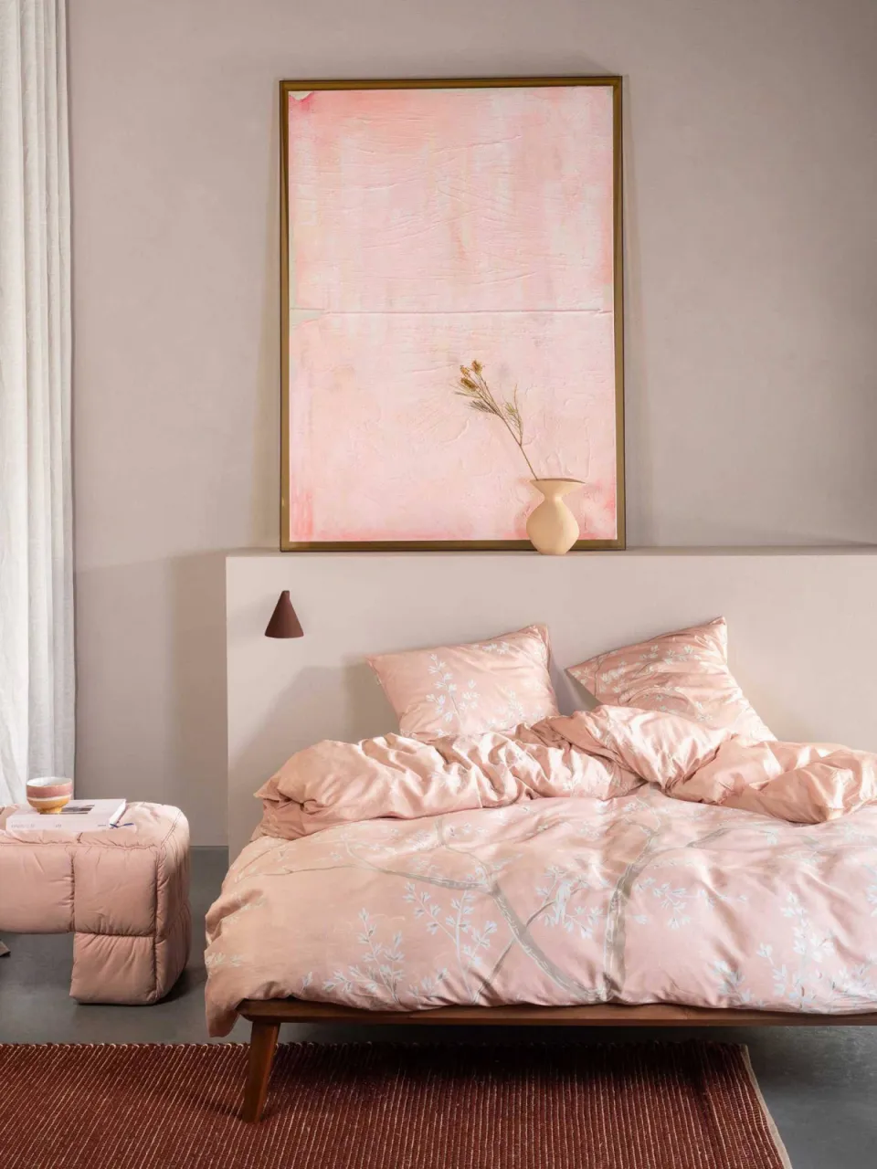 Essenza katoen satijnen dekbedovertrek lucienne blush pink, foto 2