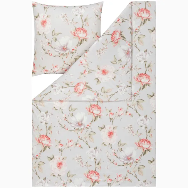 Estella Penelope - Dekbedovertrekset - Mako Interlock-jersey - 160 x 200 cm - 3-delig Roze
