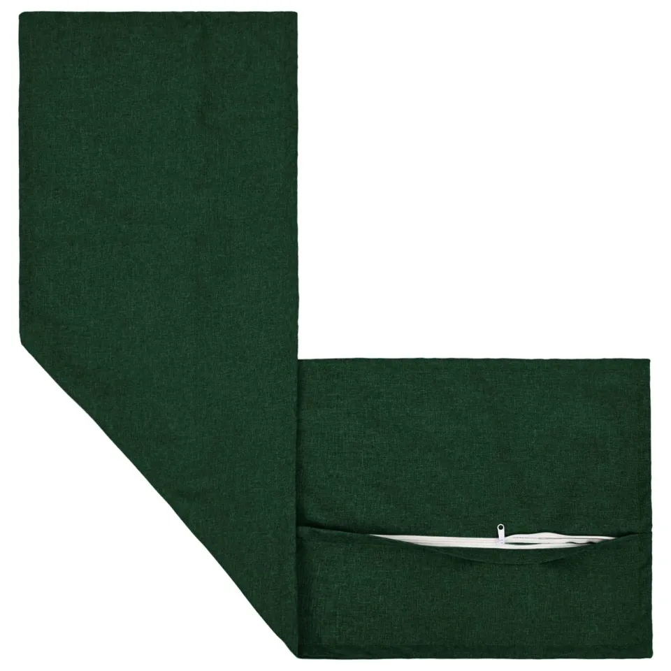 vidaXL Kussensloop 2 st HOUTEN Donkergroen 40 x 145 cm Faux Linnen groen, foto 4