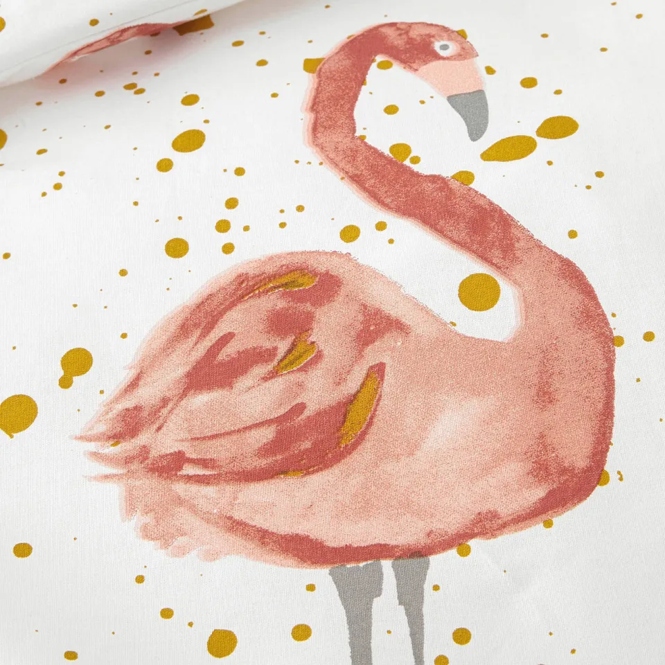 NOUS Kids katoenen dekbedovertrek 1-persoons roze (140x200 cm), foto 6