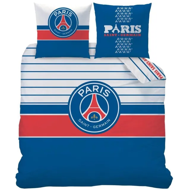 Paris Saint Germain Logo - Dekbedovertrek - Lits Jumeaux - 240 x 220 cm - Multi Blauw, rood