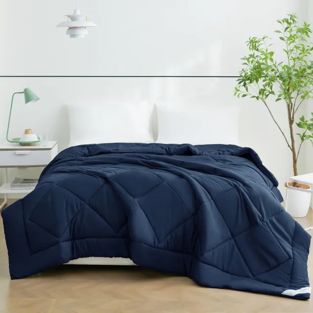 Unyqoos Ultra Lichtgewicht Zomerdekbed 200x200 cm voor Optimale Nachtelijke Comfort en Ademend Vermogen blauw