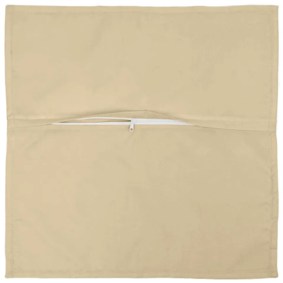 vidaXL Kussensloop 2 st HOUTEN Beige 30 x 30 cm Polyester, foto 4