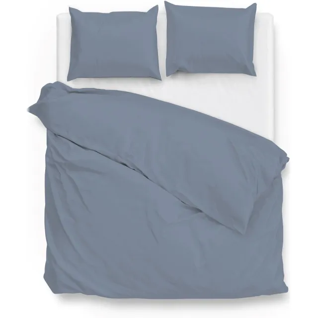 Zohome Satinado Dekbedovertrek - Katoensatijn - Blauw