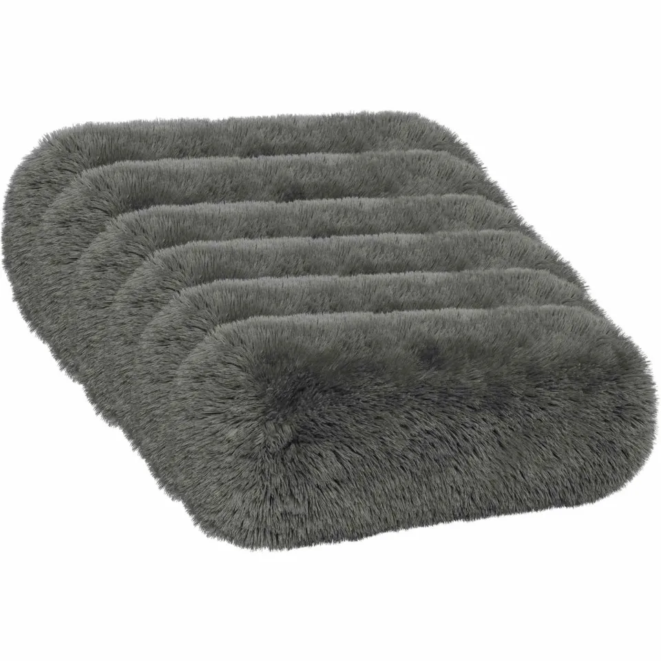 vidaXL Kussensloop 6 st HEERLEN Lichtgrijs Dia. 15 x 40 cm PV Fleece, foto 3