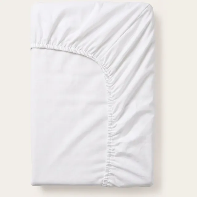 Happybed Hoeslaken White - 160x200 cm - Onderlaken - Verfijnd jerseykatoen - Ademend katoen - Perfecte pasvorm